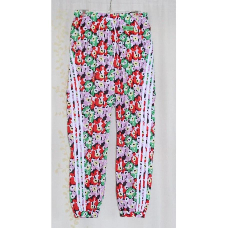 Adidas Marimekko Multicolor Floral Loose Fit Track Pants Women`s Small