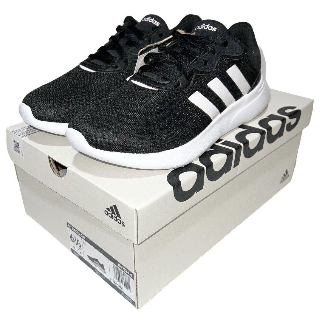 Adidas Shoes Women s Size 6.5 Black White QT Racer 3.0 Running