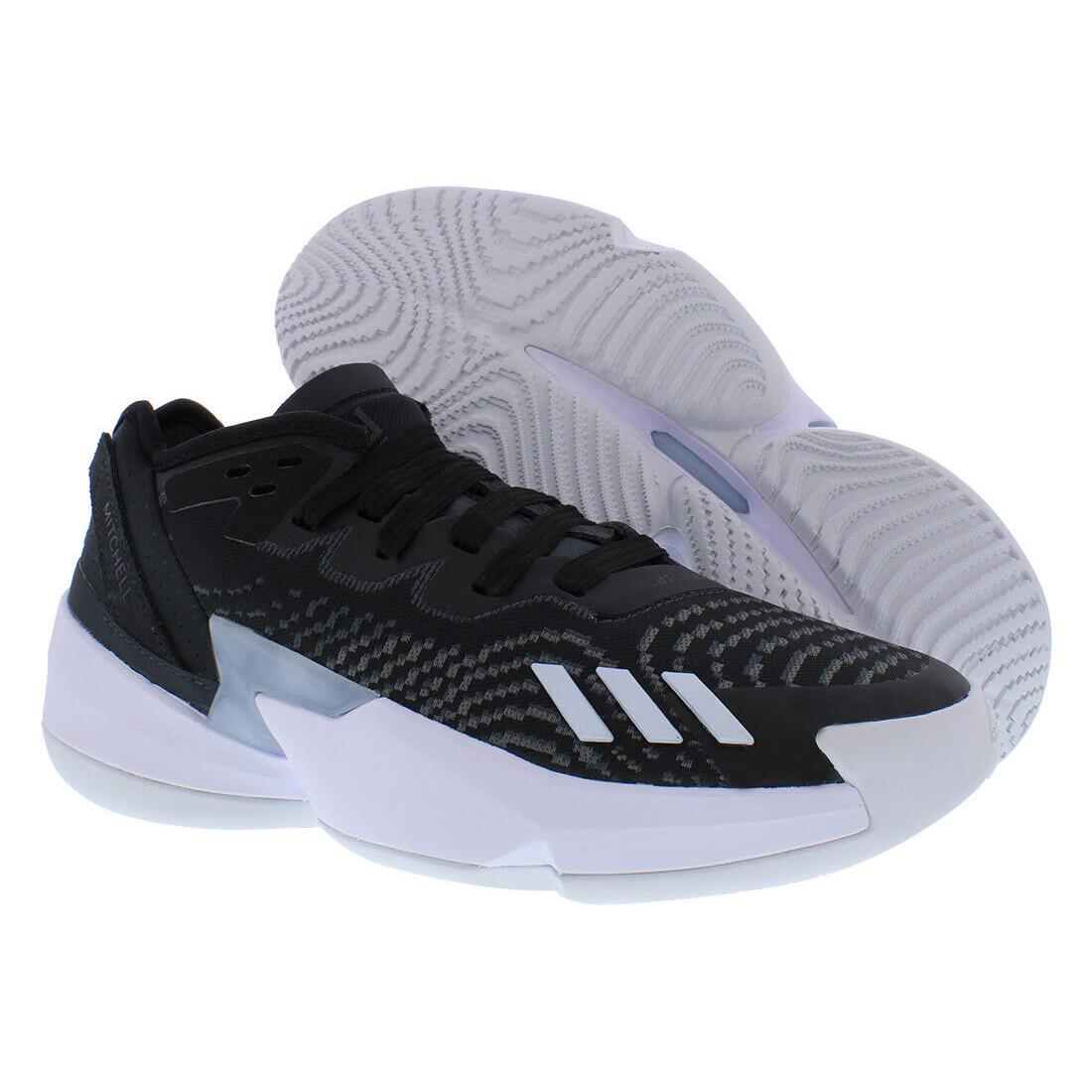 Adidas D.o.n. Issue 4 GS Boys Shoes Size 4.5 Color: Black/white - Black/White, Main: Black