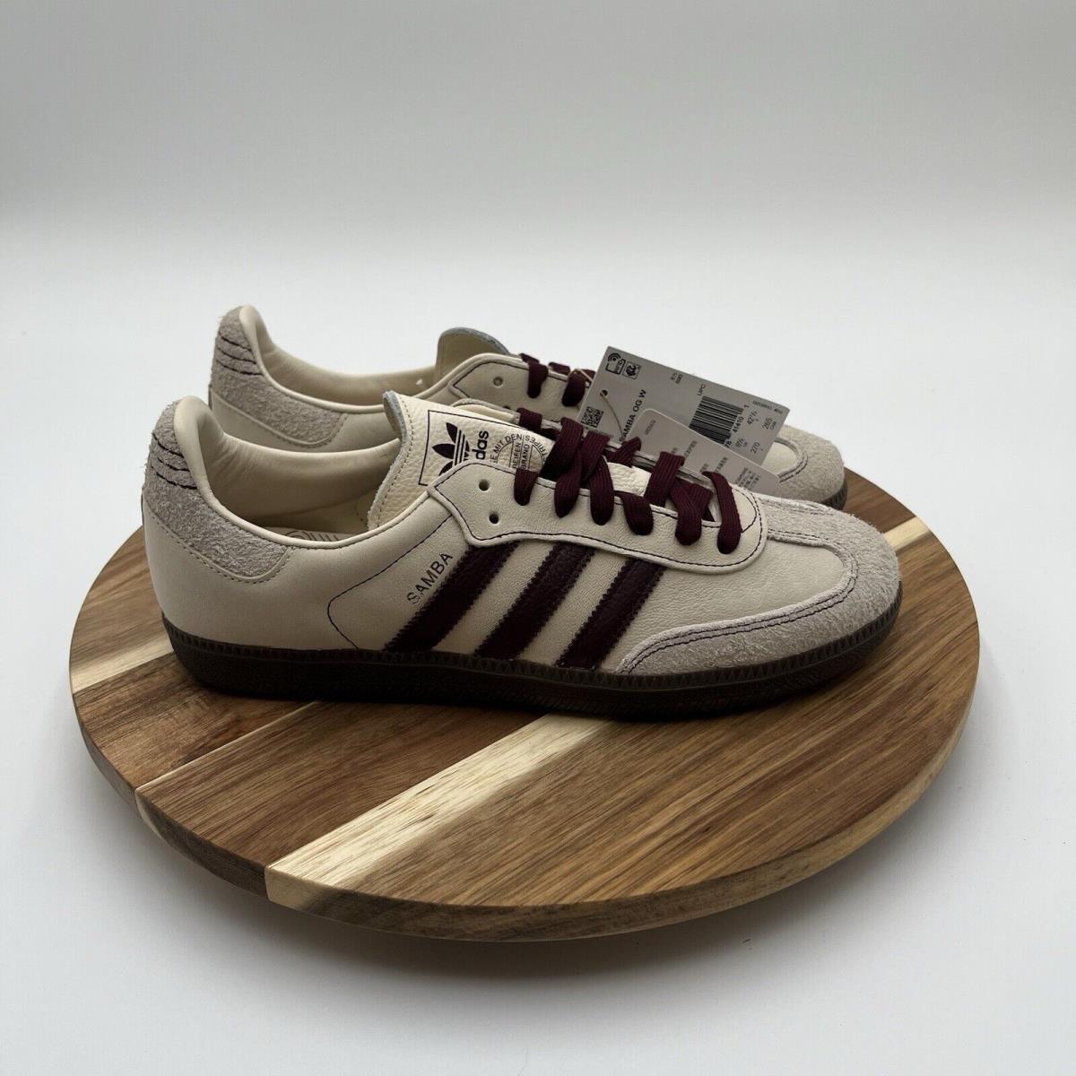 Adidas Womens Samba OG `wonder White Maroon` IG1987 Running Soccer Shoes 10 US