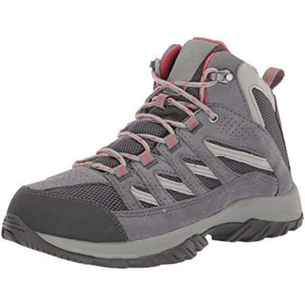 Columbia Women Crestwood Mid Waterproof Hiking Boot Graphite/daredevil BL5371 - Graphite, Daredevil