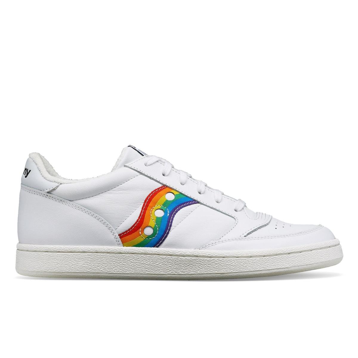 Saucony Unisex Jazz Court Pride Shoes - White | Multi