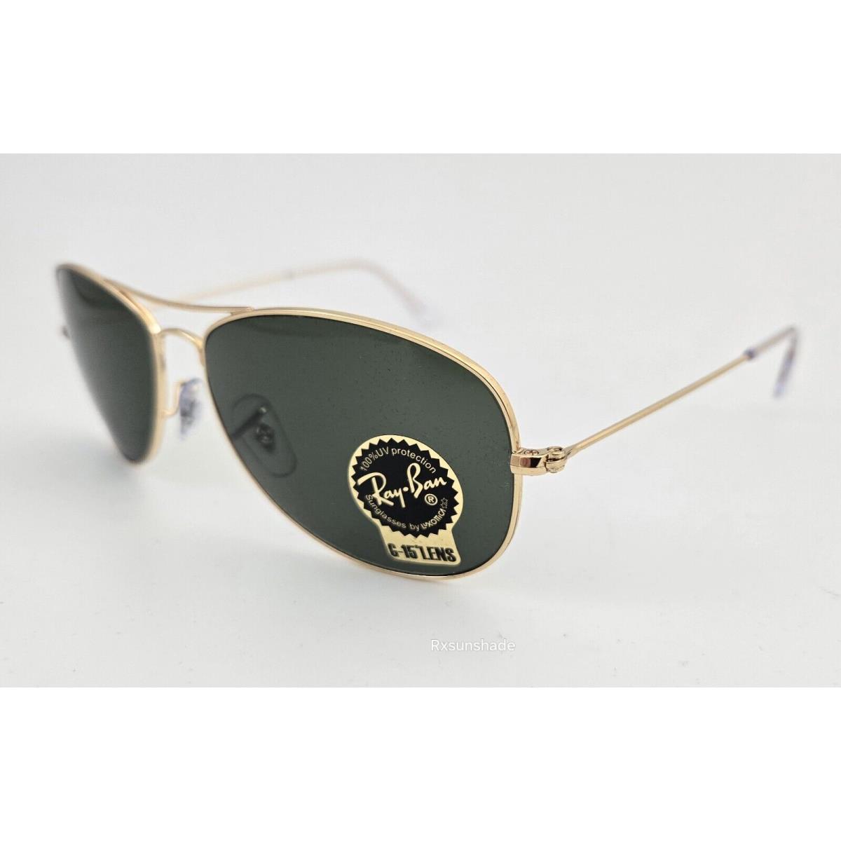 Ray Ban Sunglasses Cockpit 3362 Color 001 Gold Grey Size 59 Large Aviator