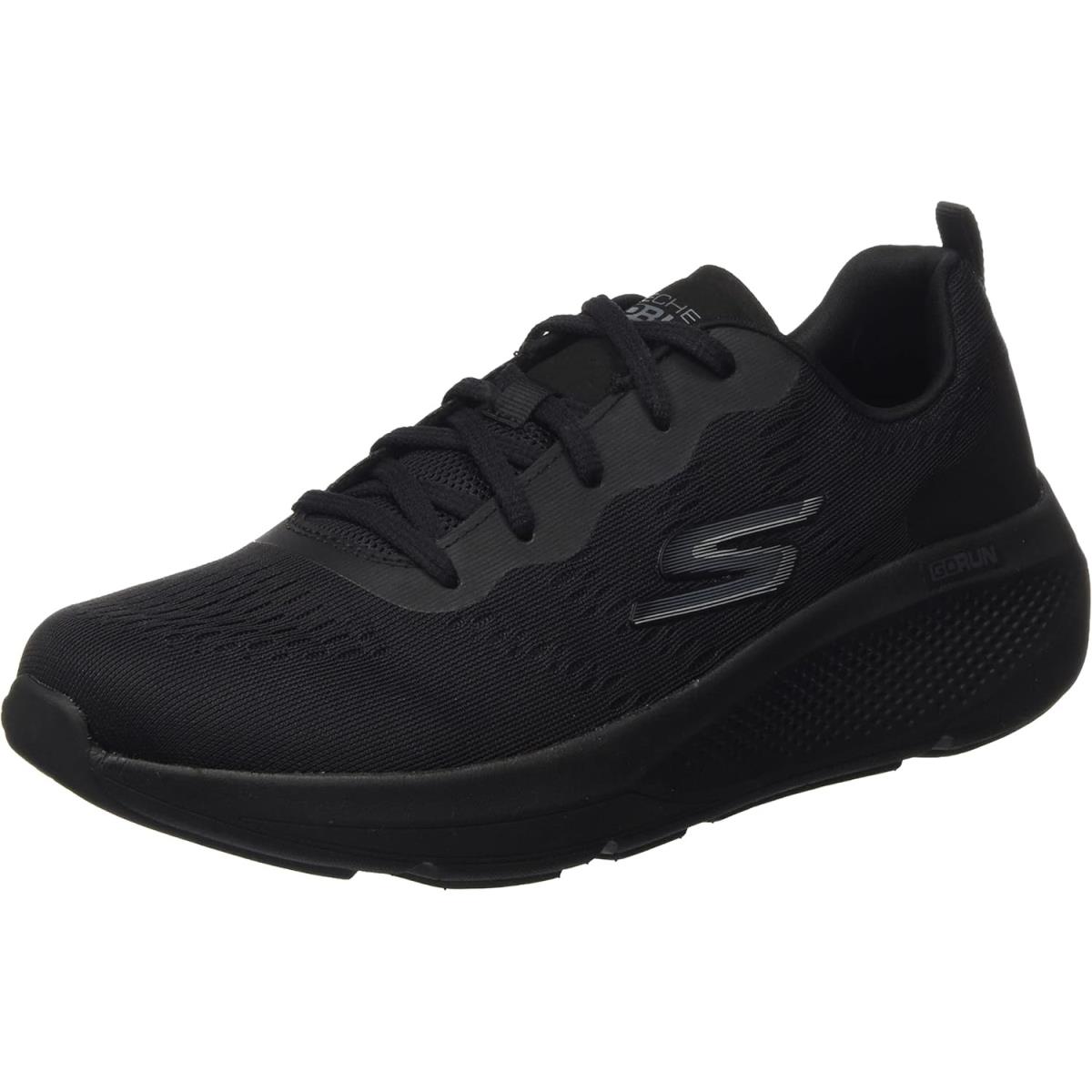 Skechers Women`s GO Run Elevate - Quick Stride Running Shoe Black/Black