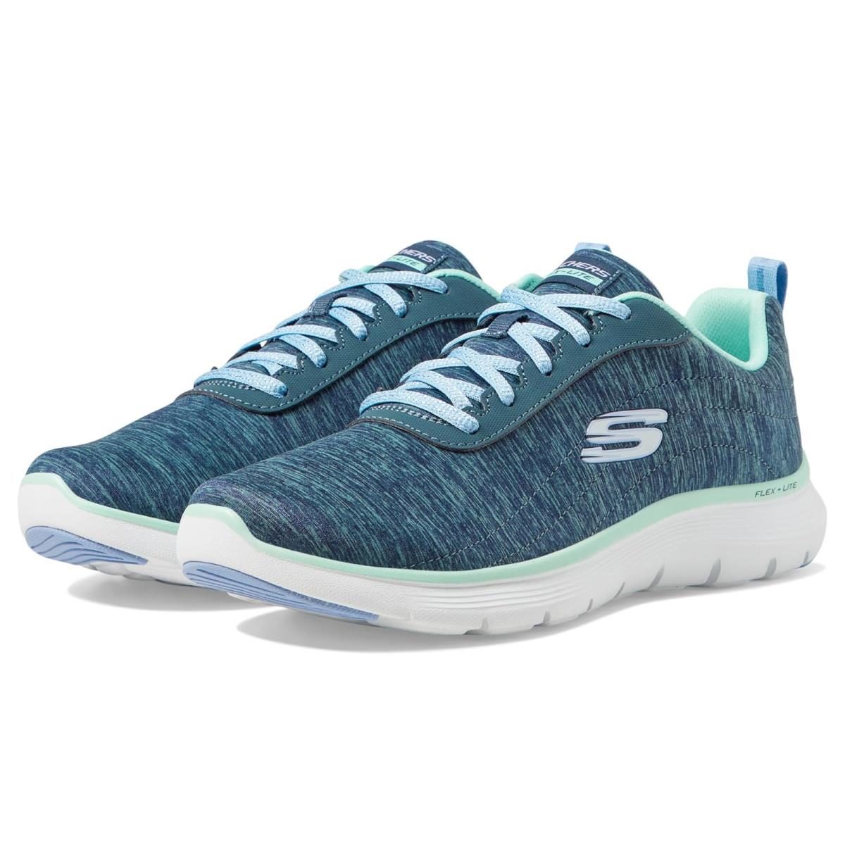 Woman`s Sneakers Athletic Shoes Skechers Flex Appeal 5.0 - Modern Times - Navy Multi