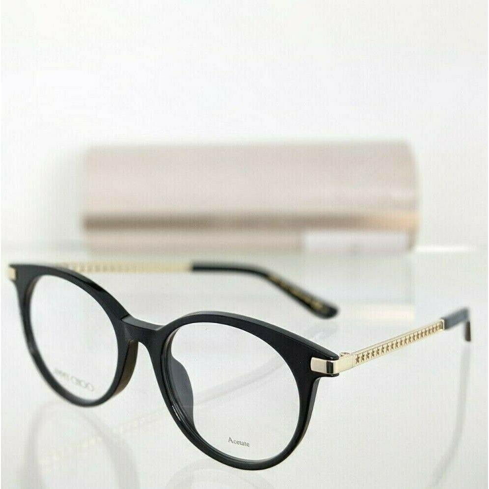 Jimmy Choo Eyeglasses JC 224/F Black Gold Frame 224