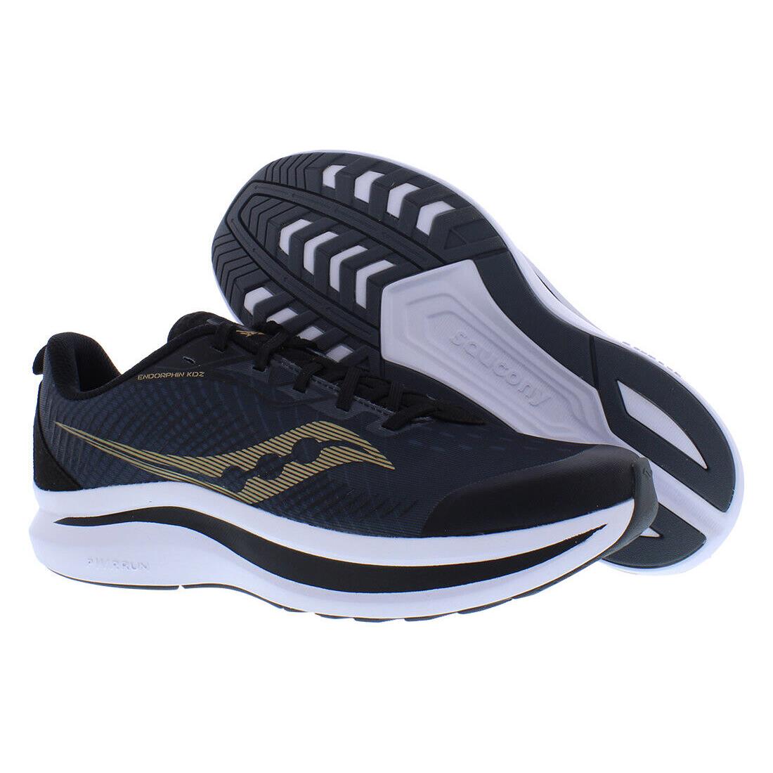 Saucony Endorphin Kdz GS Boys Shoes Size 6.5 Color: Black/gold