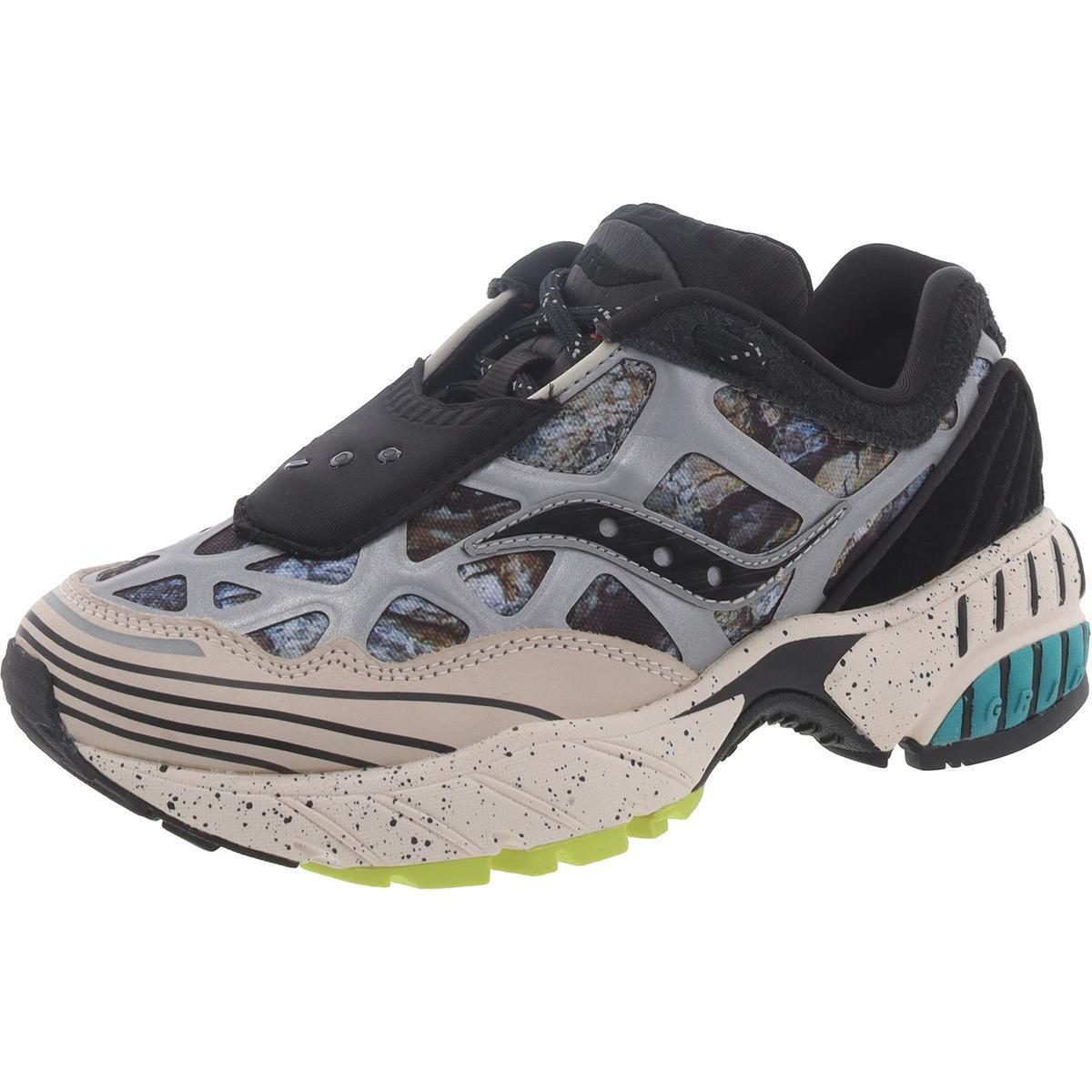 Saucony Mens Grid Web Gray Running Training Shoes 4 Medium D Bhfo 6173