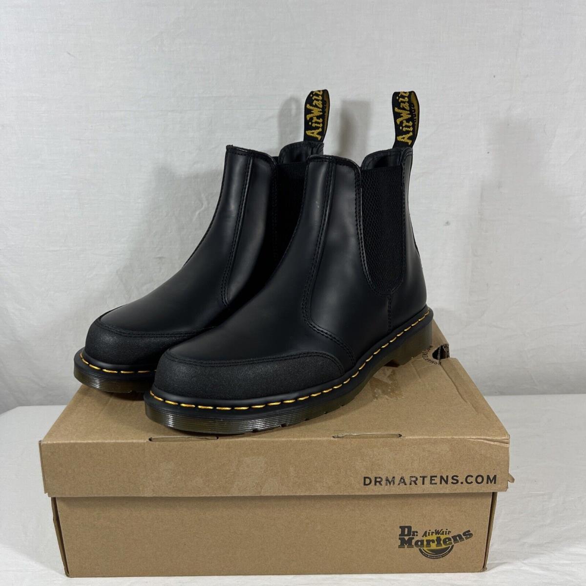 Doctor Martens Chelsea 2976 Vegan Flex Rub Black Unisex Mens 10 Womens 11