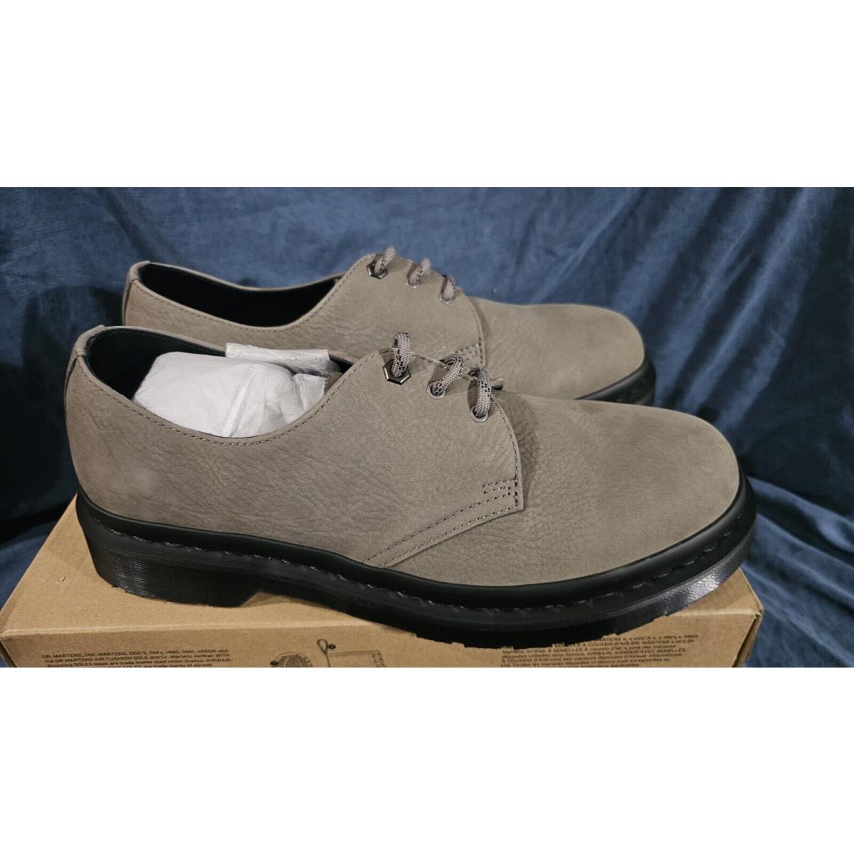 Dr. Martens 1461 Milled Nubuck Oxford Shoes Nickel Grey 31131059 Mens SZ 11