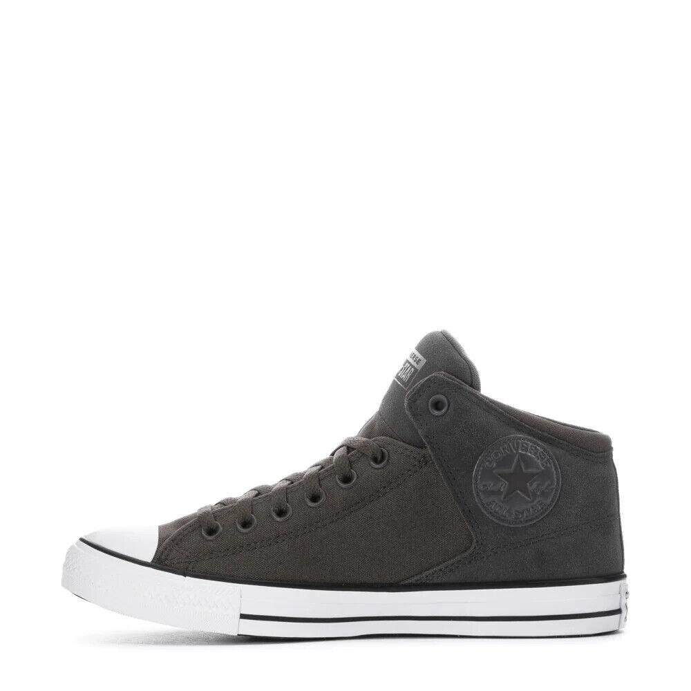 Converse Mens Chuck Taylor All Star High Street Mid Sneaker Canvas Gray Grey - Gray