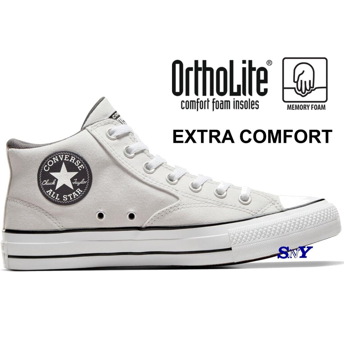 Converse Men`s Chuck Taylor All Star Malden Street Mid Shoes Ortholite Insole - Gray