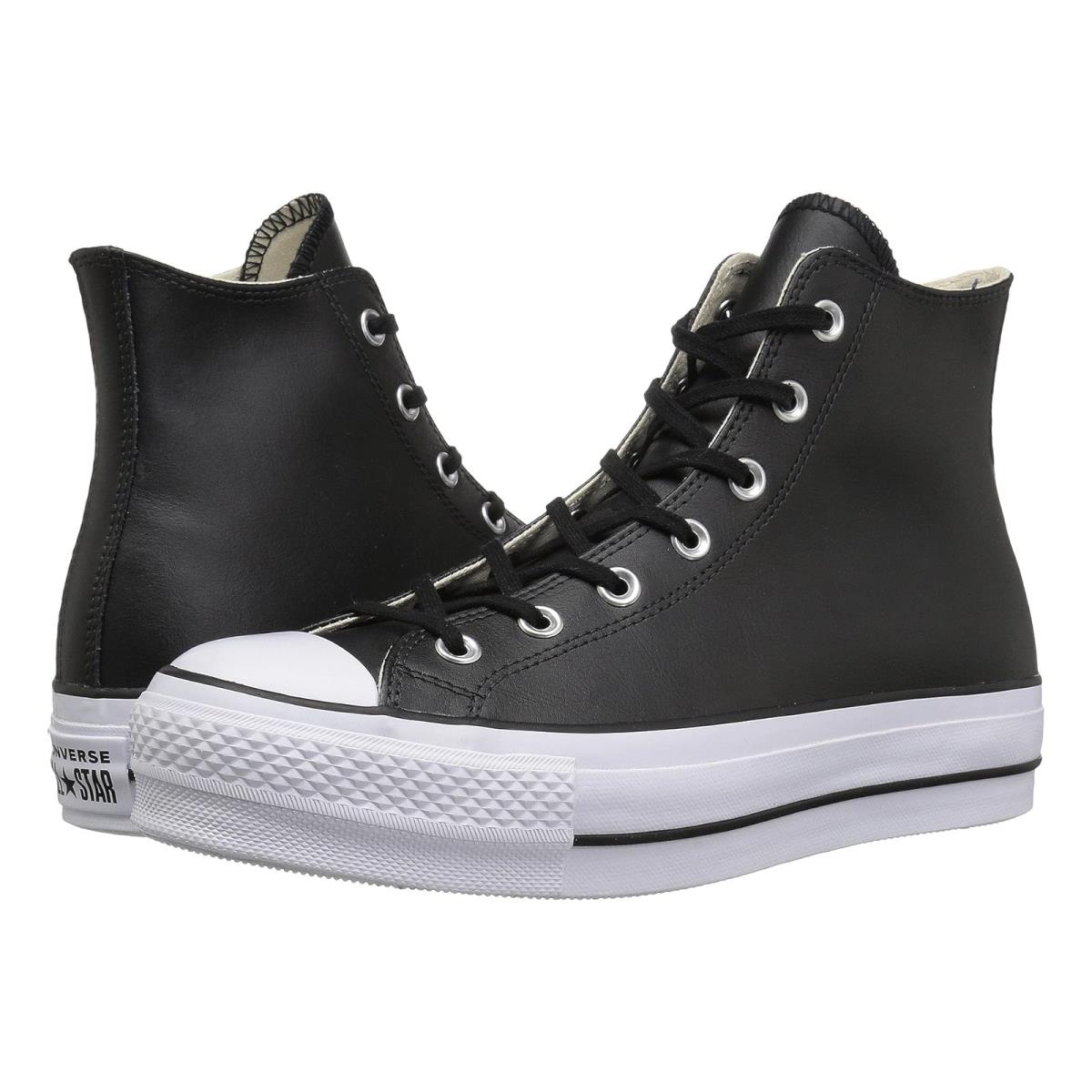 Woman`s Shoes Converse Chuck Taylor All Star High Top Platform Leather Sneaker