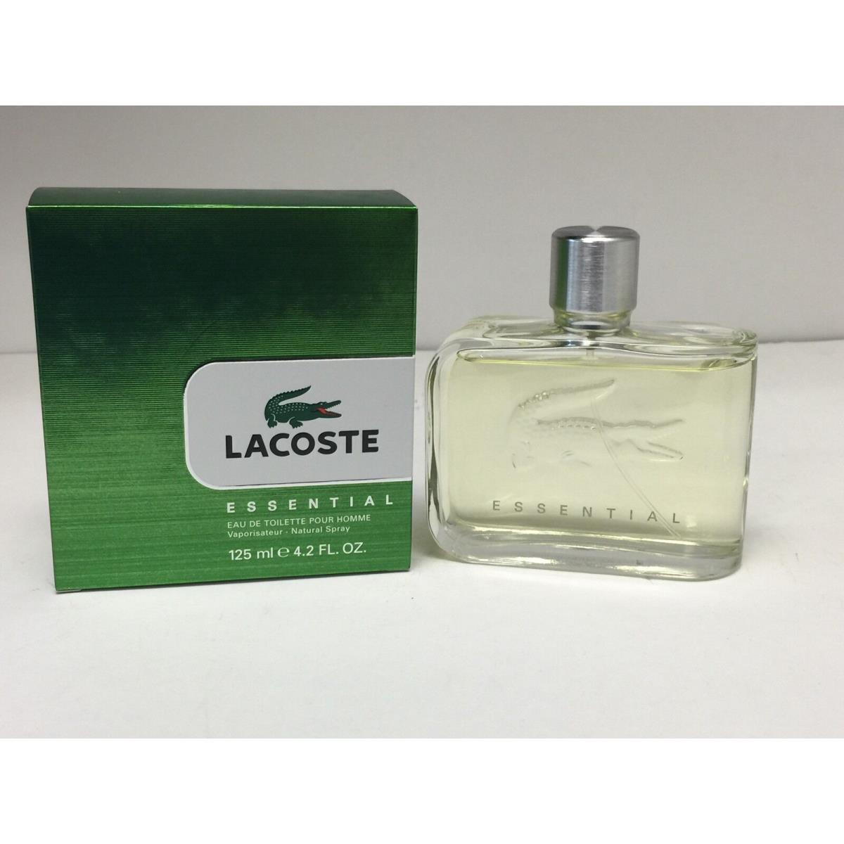 Lacoste Essential Cologne For Men Edt Pour Homme Spray 4.2 Oz No Celo