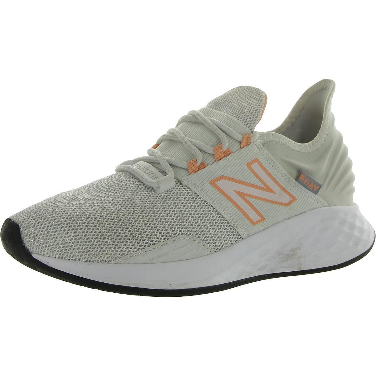 New Balance Womens Gray Knit Running Training Shoes 6.5 Medium B M Bhfo 6532 - Gray/Peach