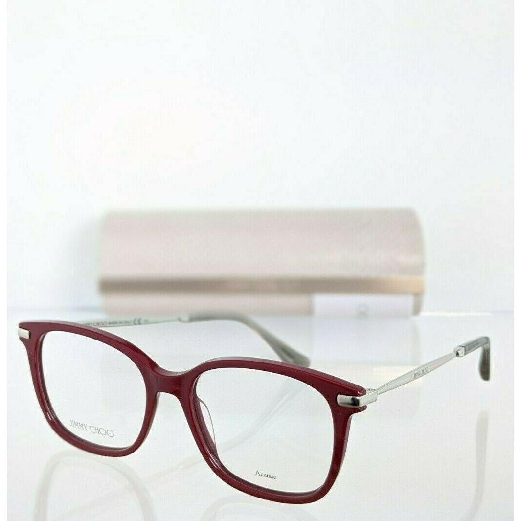 Jimmy Choo Eyeglasses 195 C9A Red Gold Frame