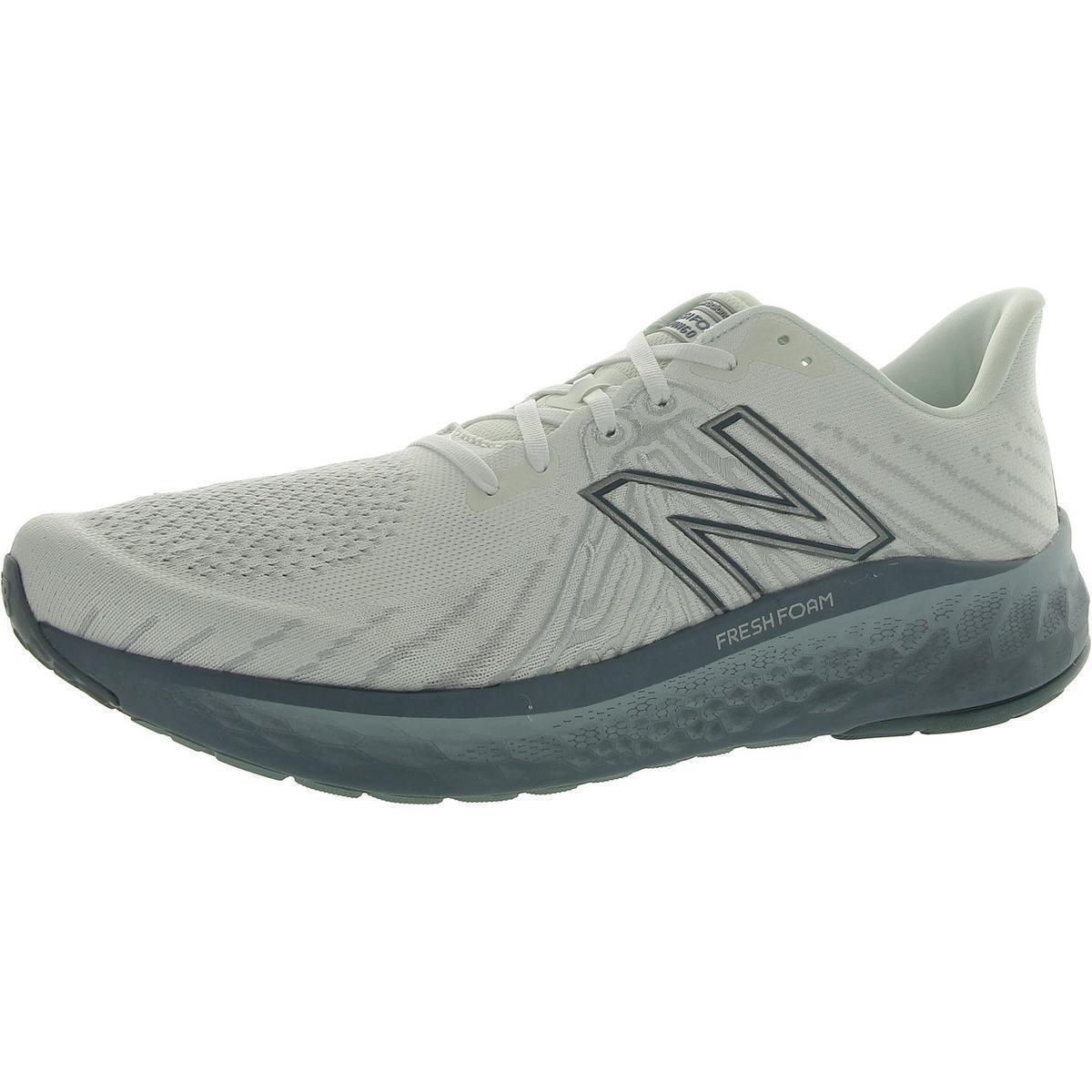 New Balance Mens White Knit Running Shoes Sneakers 13 Medium D Bhfo 8916