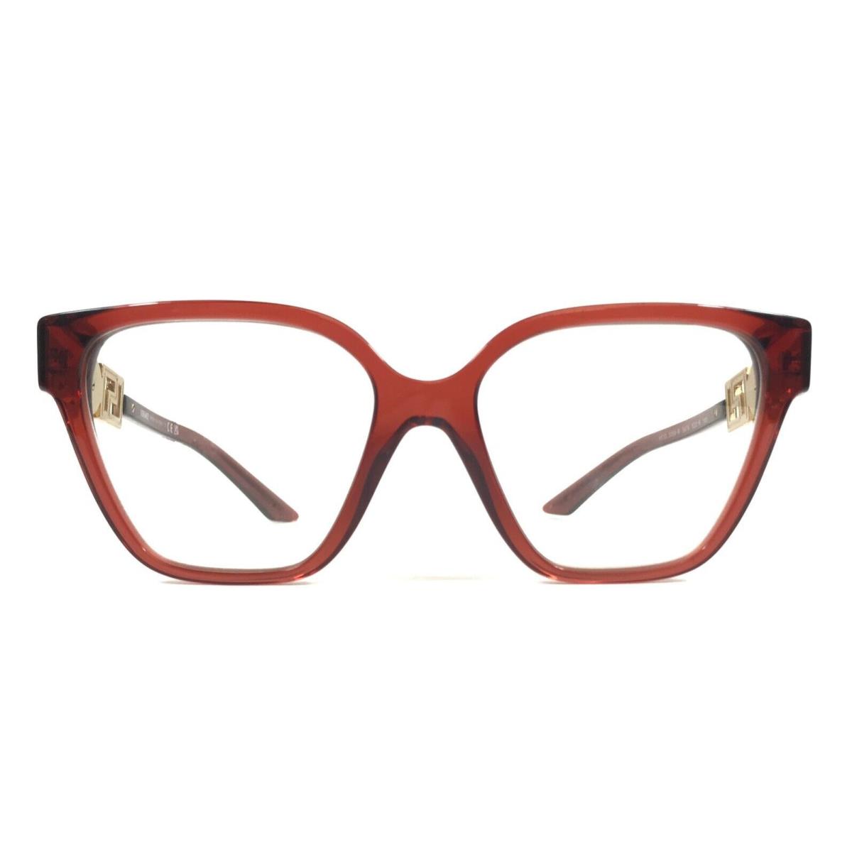 Versace Eyeglasses Frame MOD.3358-B 5476 Transparent Red Gold Crystals 52-16-140