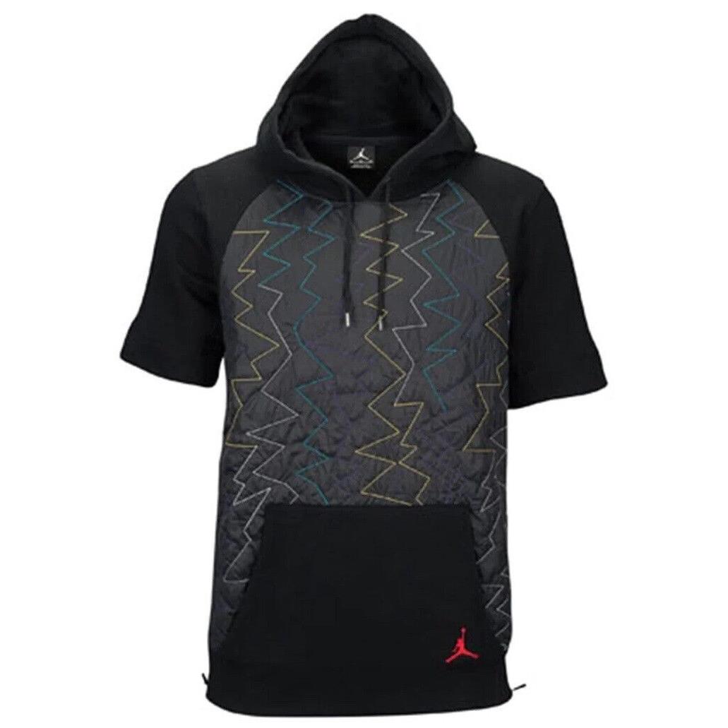 Air Jordan Vii Quilted Fleece Mens Pullover Hoodie 706729 011 Baggy 2XL Y2K