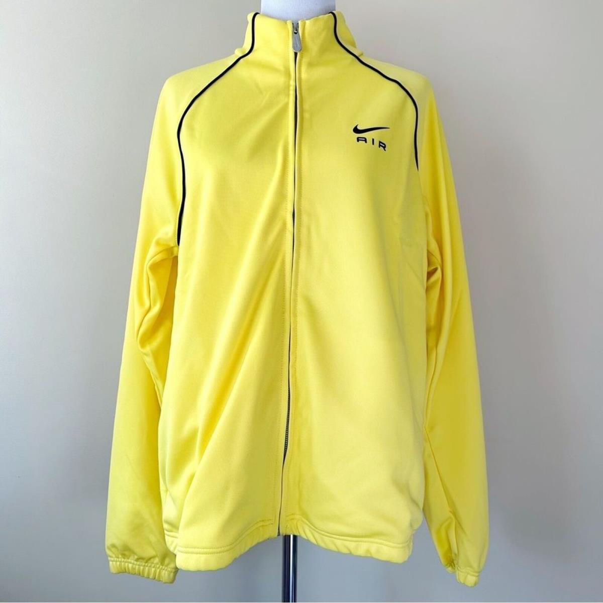 Nike Air PK Track Jacket Yellow Black Full Zip Mens Size Medium