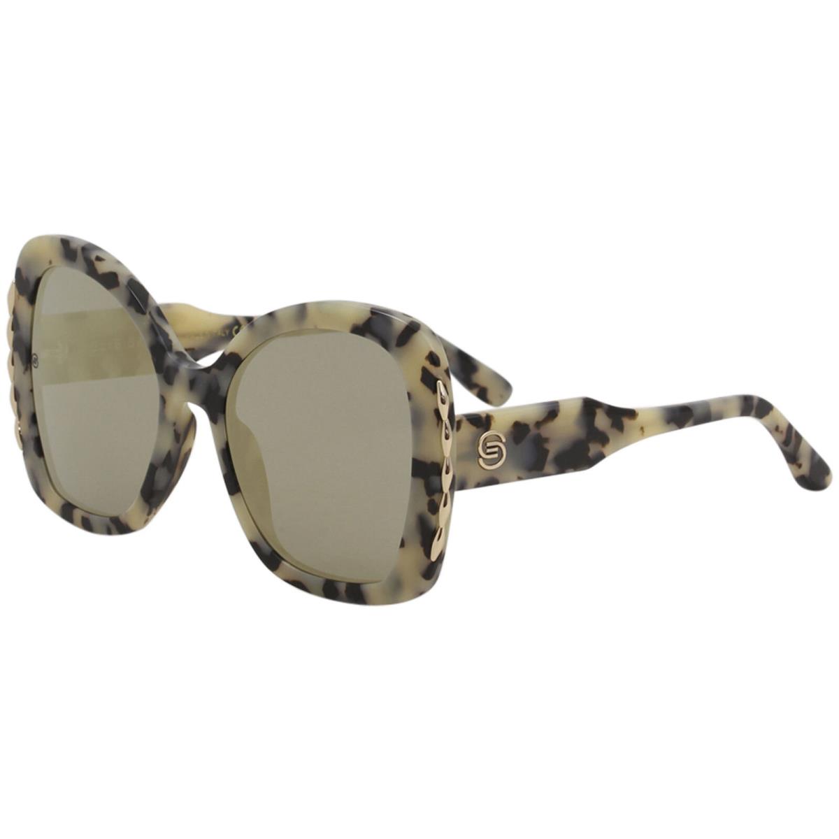 Elie Saab Women`s ES030S ES/030/S 086/O3 Dark Havana Butterfly Sunglasses 56mm