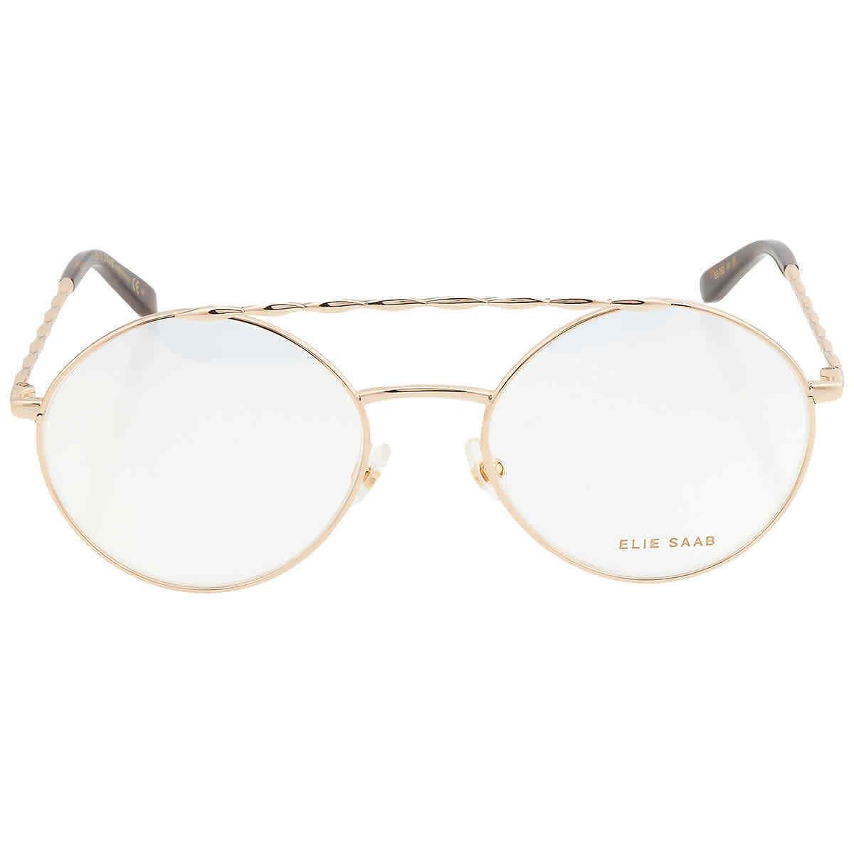 Elie Saab Demo Round Ladies Eyeglasses ES 052 J5G 55 ES 052 J5G 55