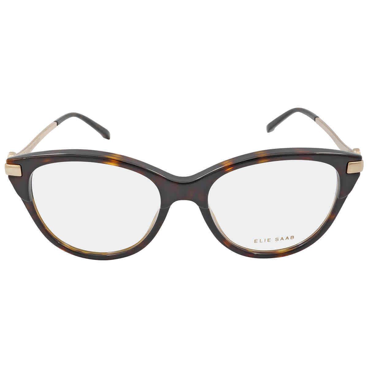 Elie Saab Demo Cat Eye Ladies Eyeglasses ES 056 086 52 ES 056 086 52