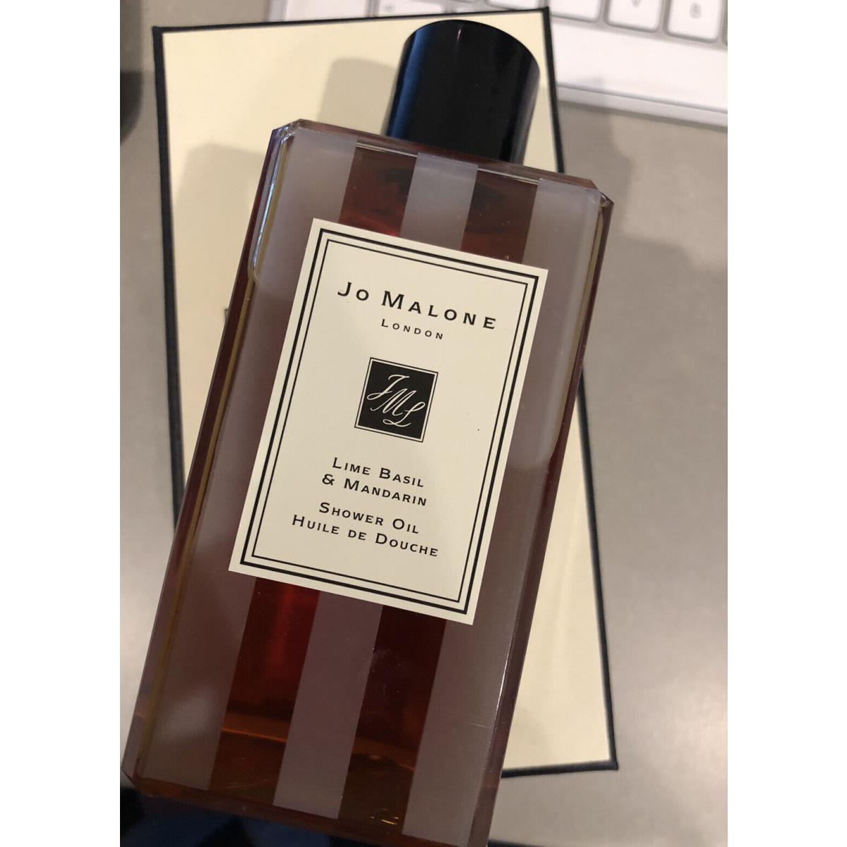 JO Malone Lime Basil Mandarin Shower Oil Huile De Douche 8.5oz Made in Usa