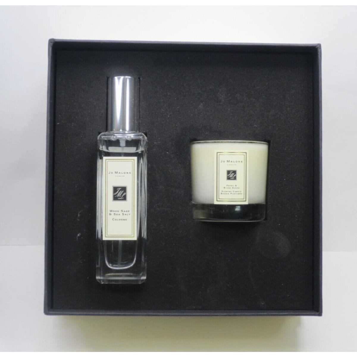 JO Malone Fresh Floral Wood Sage Sea Salt Cologne + Peony Blush Candle