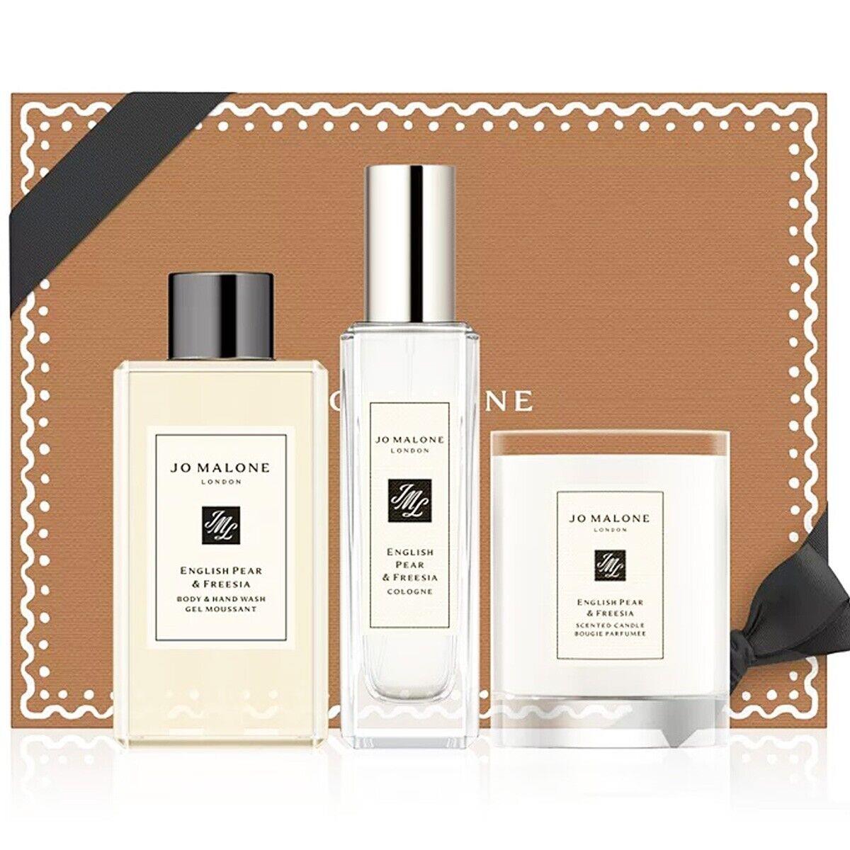 Jo Malone English Pear Freesia 3 Pieces Set - Edc + Candle + Body Hand Wash