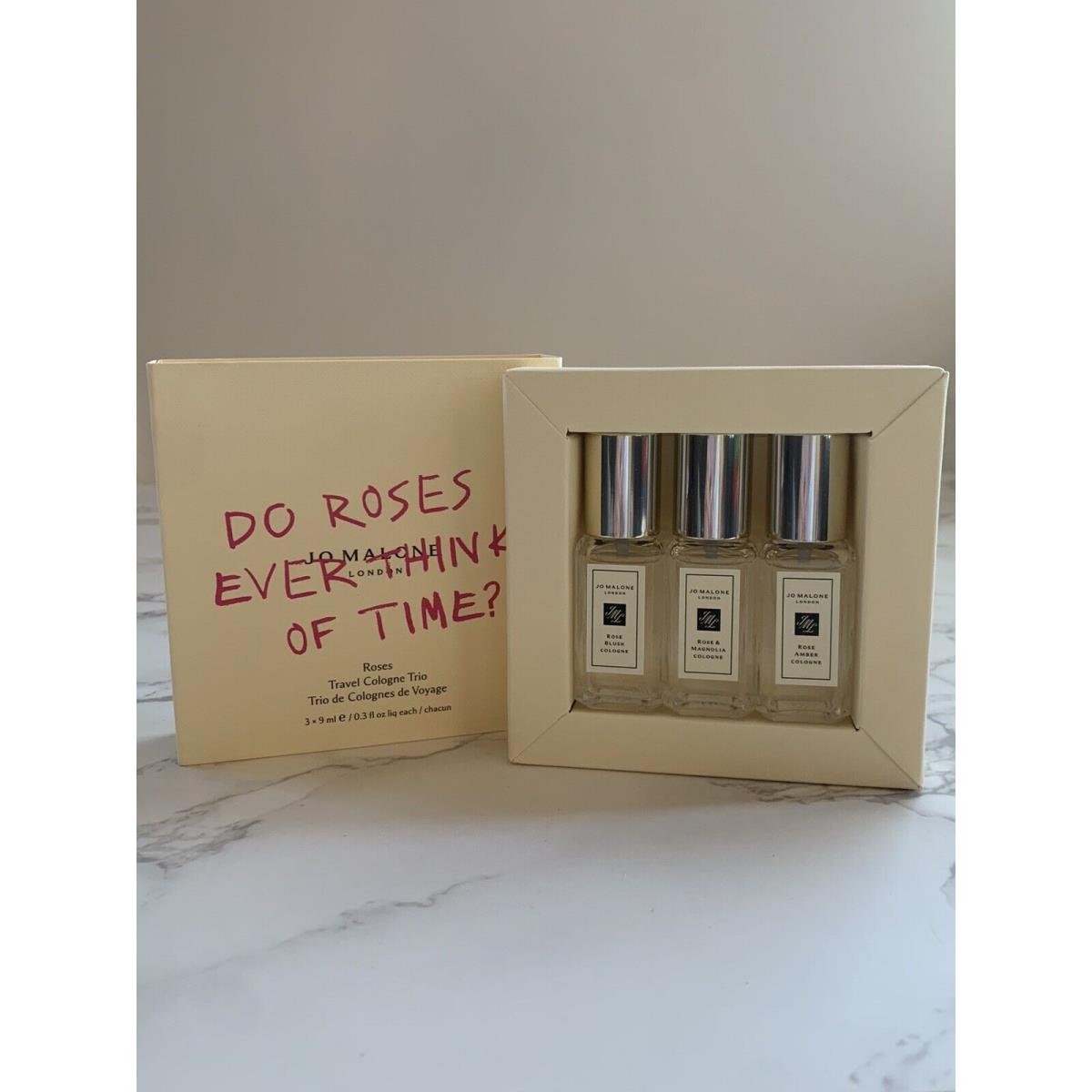 Jo Malone Do Roses Ever Think Of Time Travel Cologne Trio 9ml X 3