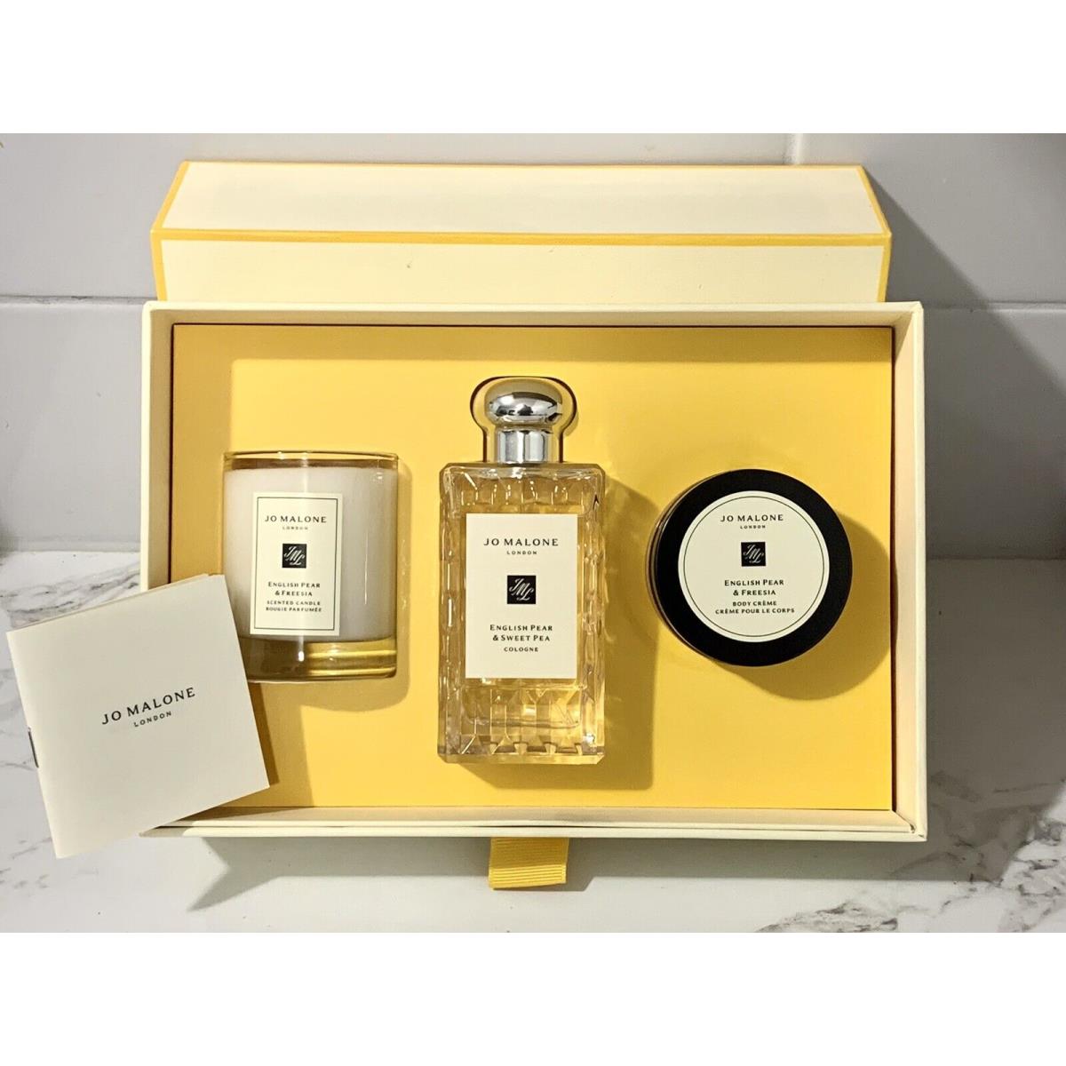 Jo Malone English Pear Sweet Pea Cologne Freesia Body Cr me Candle m75