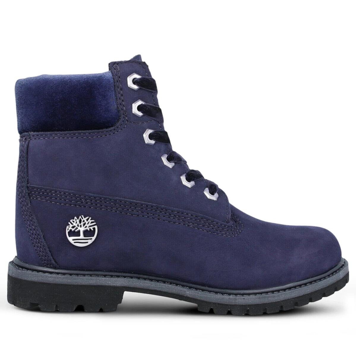 Women`s Timberland 6 In. Premium Boot Velvet/navy Nubuck TB0A1KC5 H52 - Velvet/Navy Nubuck