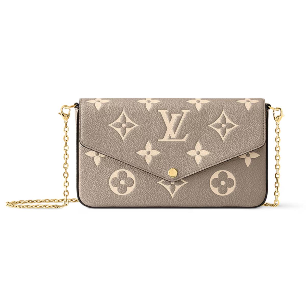 Louis Vuitton F Licie Pochette in Dove/cream. Item M82610