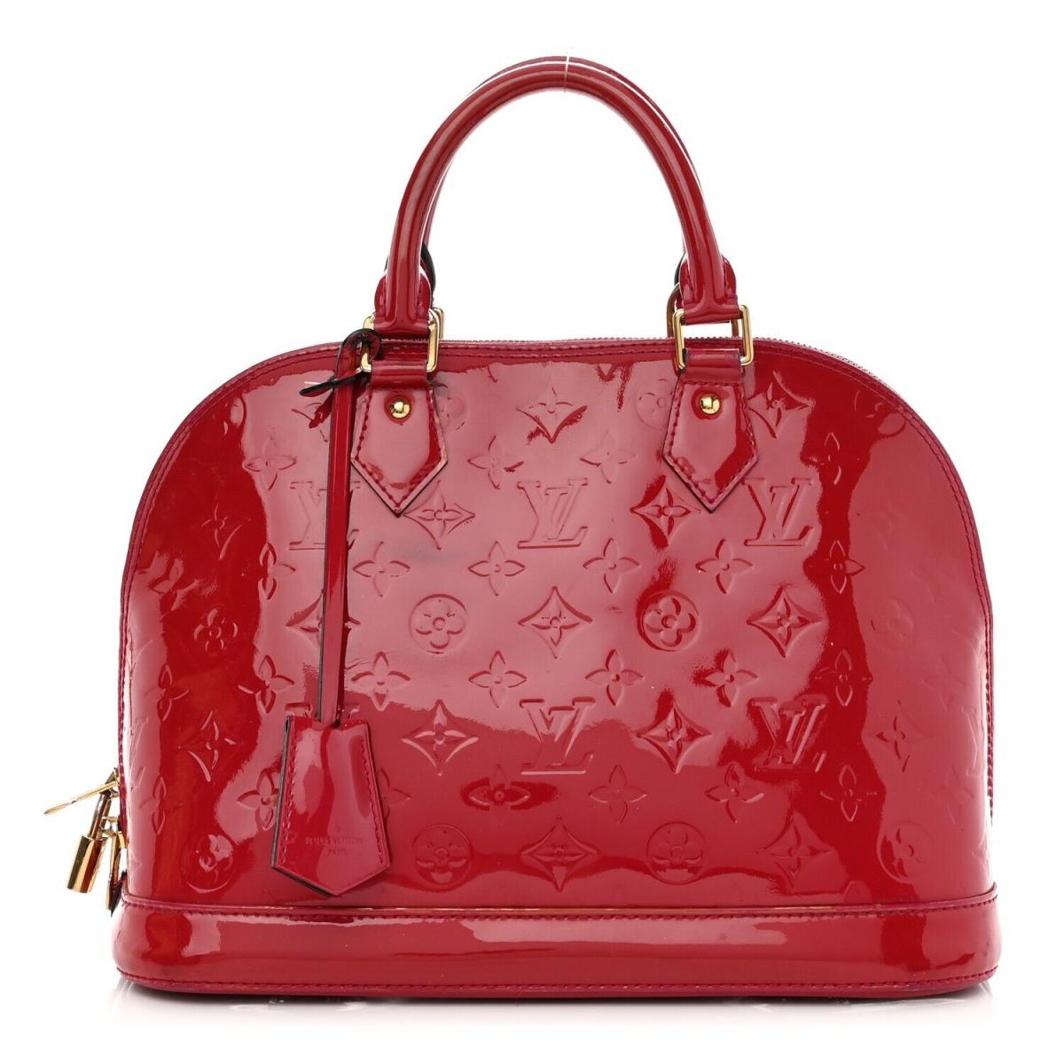 Louis Vuitton Alma BB Monogram Vernis Rose Indien Indian Rose