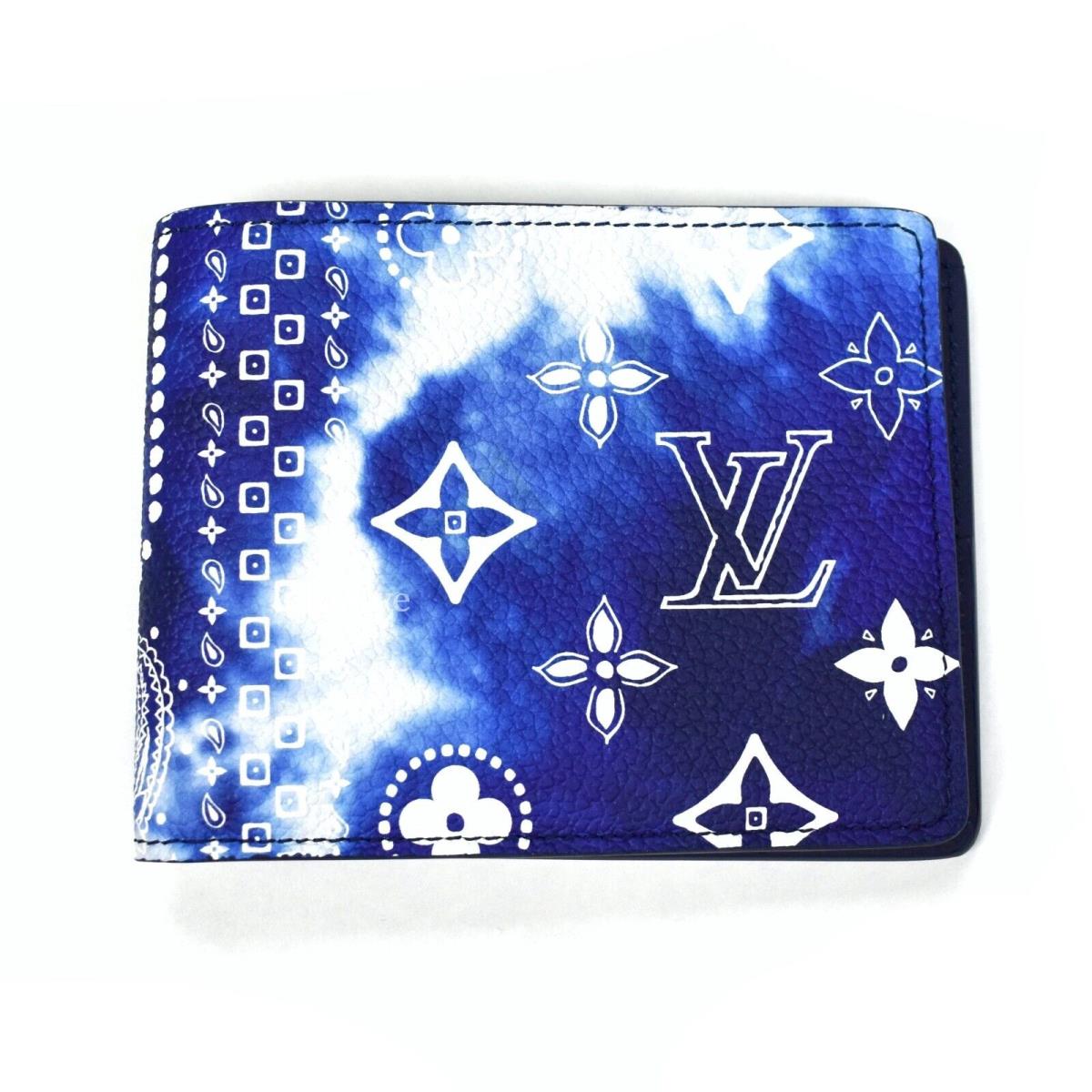 Louis Vuitton Bandana Monogram Leather Slender Wallet Bifold SS22