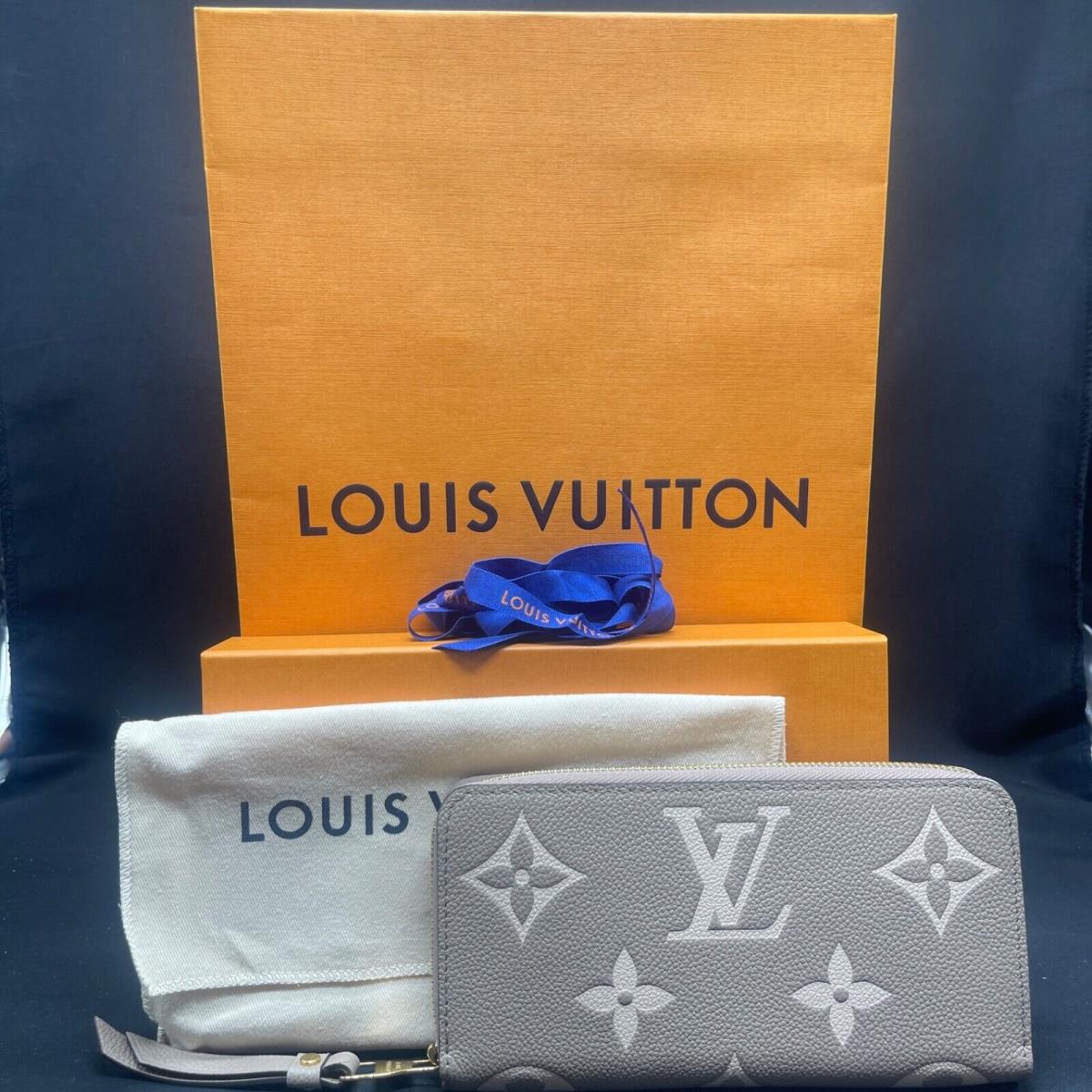 Louis Vuitton Zippy Wallet Grey Giant Monogram Emprinte Continental