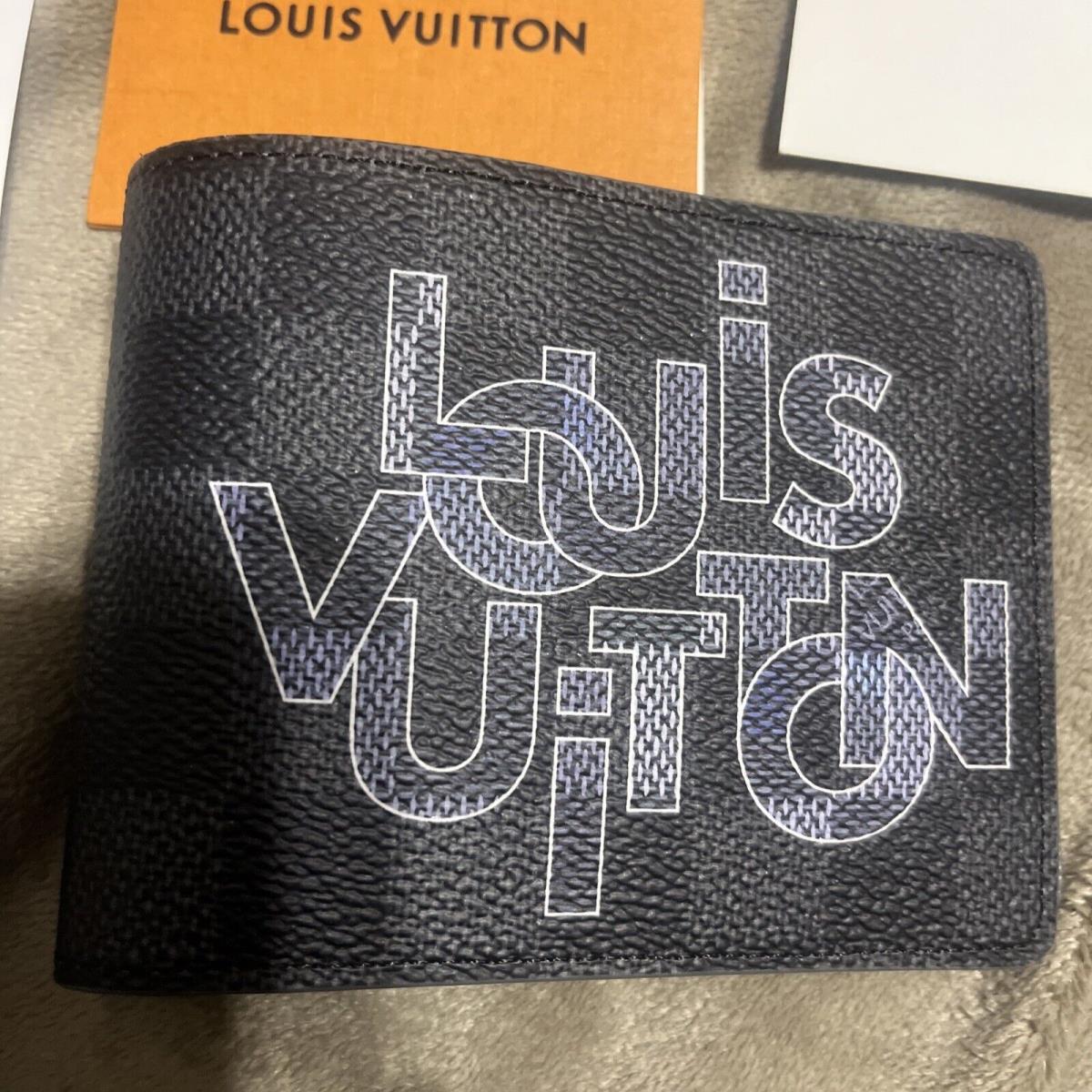 Louis Vuitton Multiple Wallet Gray Limited Edition Rare LV N60303