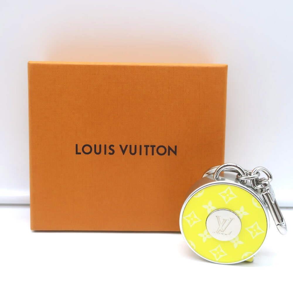 Louis Vuitton Porte Cles Meter Measuring Tape Keychain Bag Charm Yellow