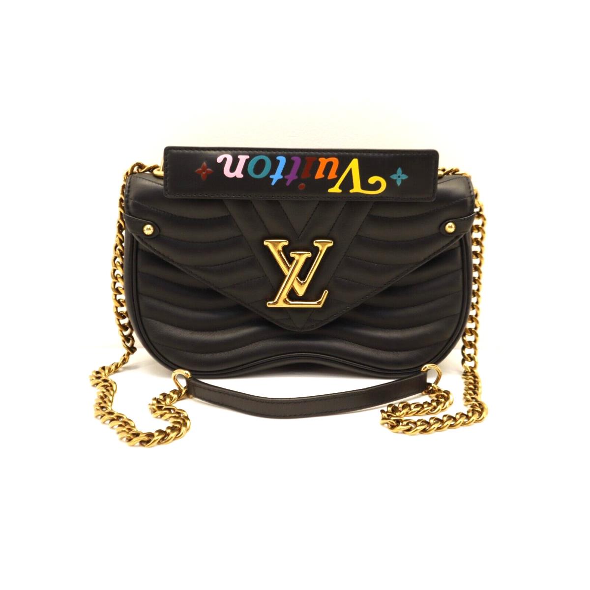 Louis New Wave Chain Vuitton M51683 Wave Chain Bag Quilted Leather PM