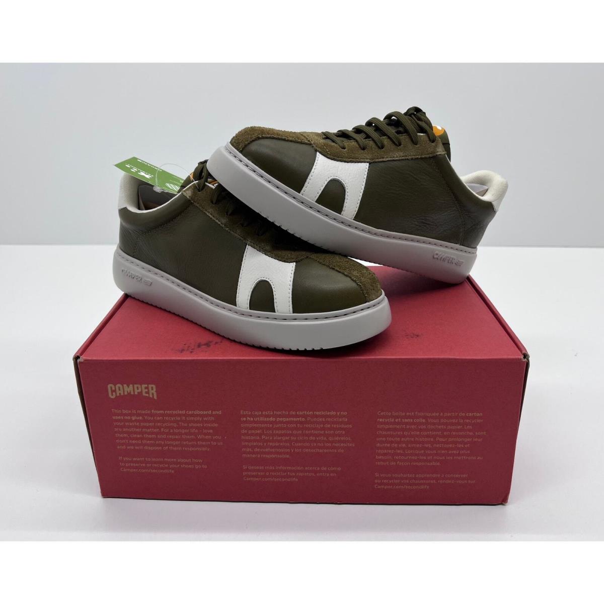 Camper Men`s K100743-011 Runner K21 Shoes Rug Weed Green Size 6 03S