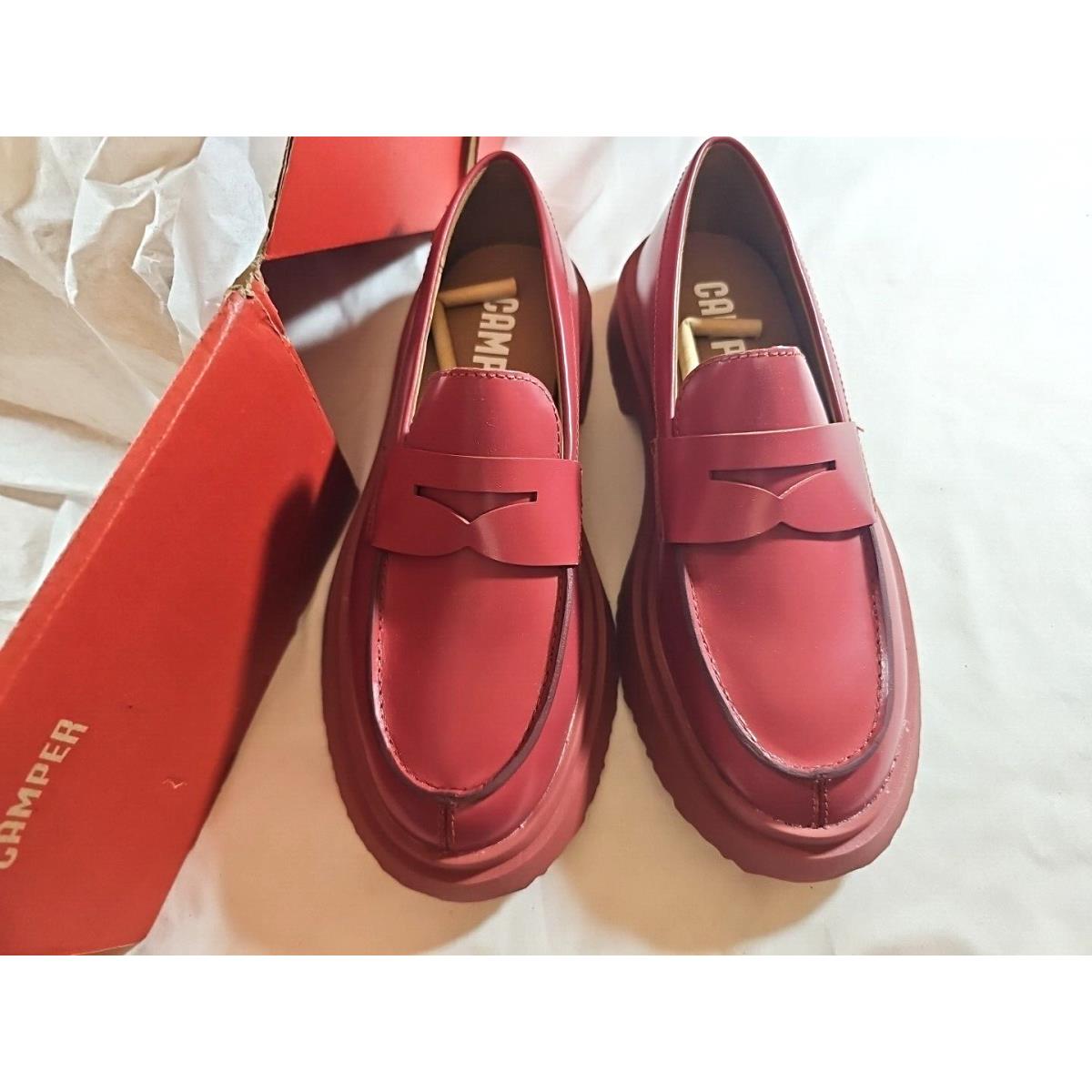 w/ Box Camper sz 6 US 36 EU 3 UK Red Mimi Mao/walden