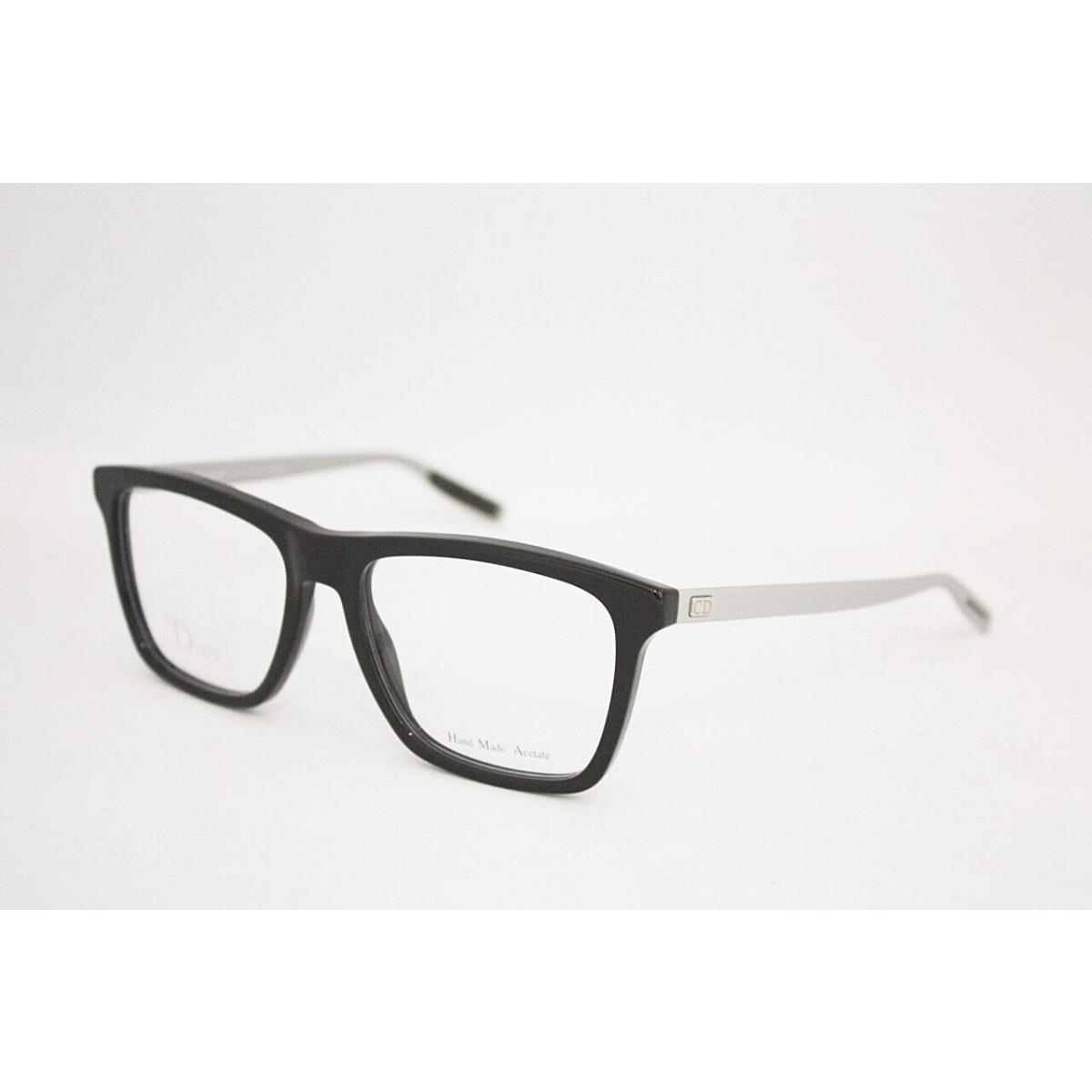 Dior Homme Black Tie 179 Eyeglasses Frame FB8 Black Matte Palladium