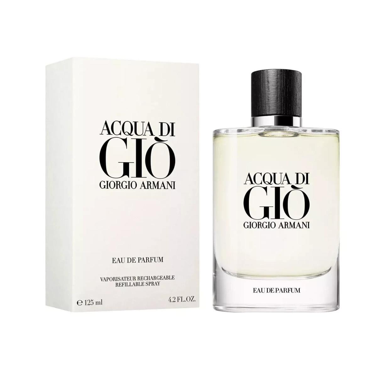 Giorgio Armani Acqua Di Gio 4.2 oz Eau de Parfum For Men Spray Rechargeable