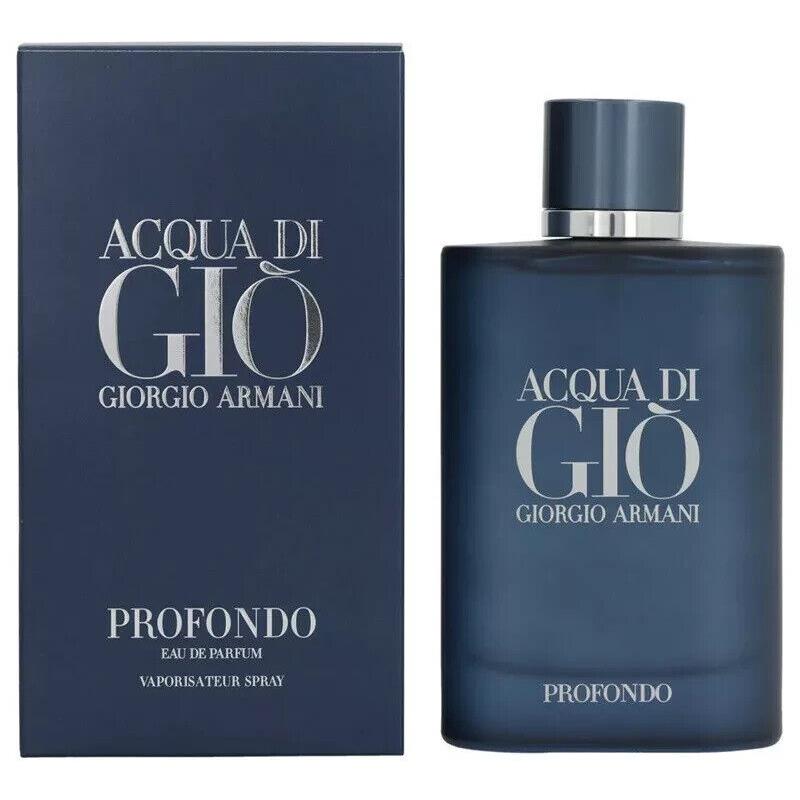 Acqua Di Gio Profondo Giorgio Armani Men 4.2 oz 125 ml Eau De Parfum Spray