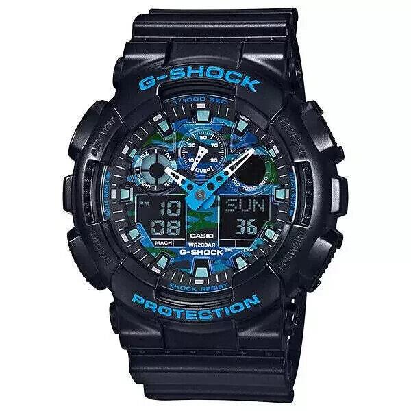 Casio Men`s G-shock Analog Digital Camo Quartz Watch - GA-100CB-1ADR