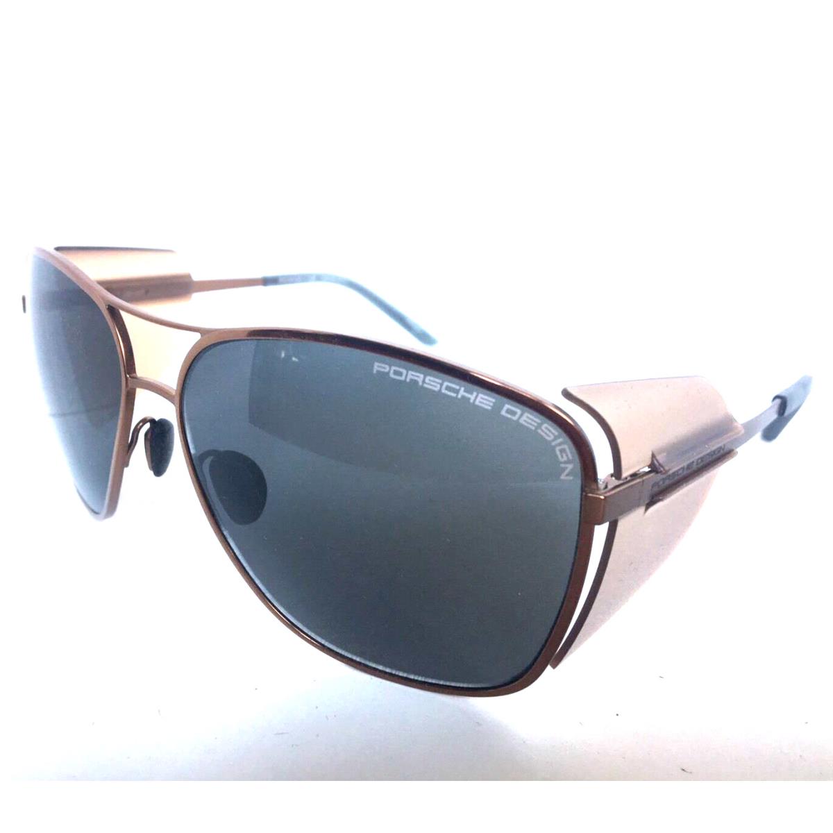 Porsche Design P 8600 D Bronze Men`s Women`s Blue Sunglasses