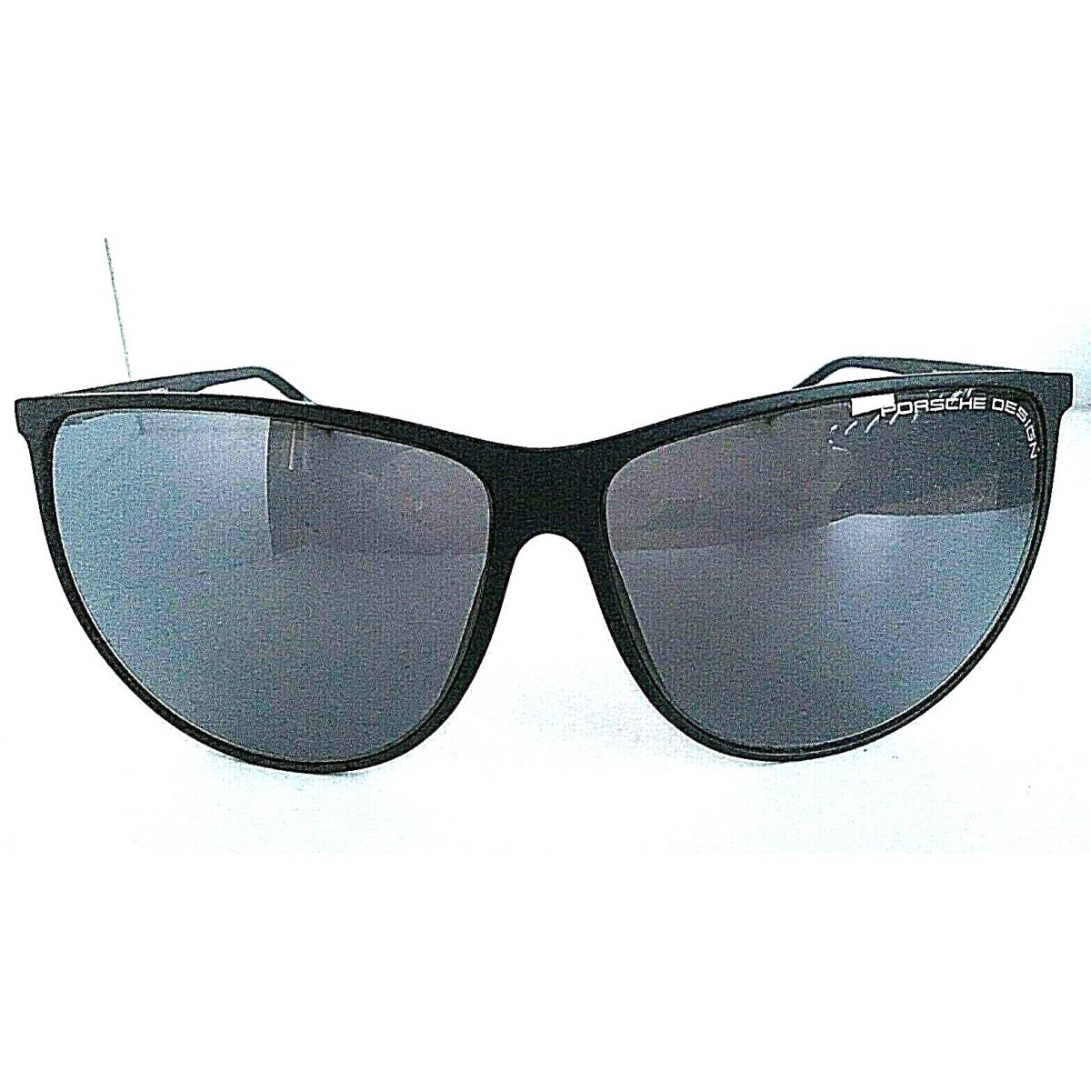 Porsche Design P 8601 P8601 A Cat.3 Black Oversized Women`s Sunglasses Italy - Black, Frame: Black, Lens: Black