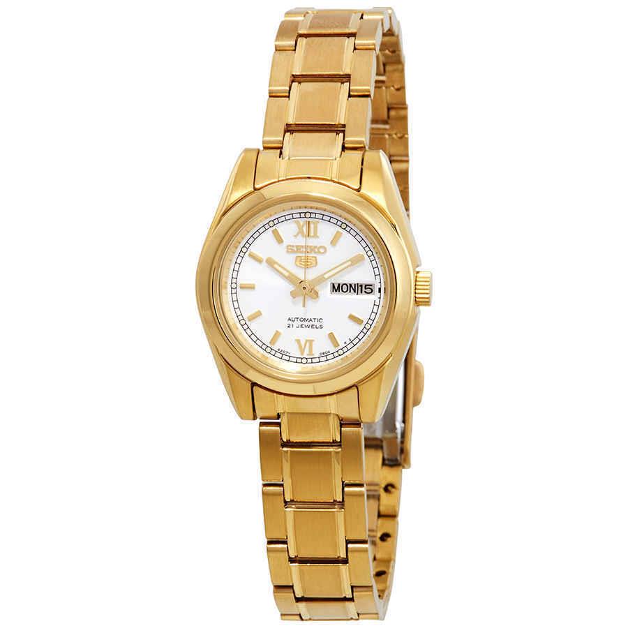 Seiko Series 5 Automatic White Dial Ladies Watch SYMK30