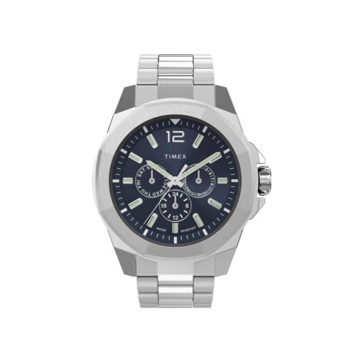 Timex Trend TW2V43300 - Dial: Blue, Band: Silver